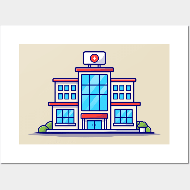 Hospital Building Wall Art by Catalyst Labs